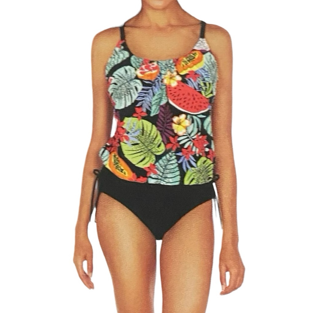 Joe Caribbean Tutti Frutti 2pc Womens XL Tankini